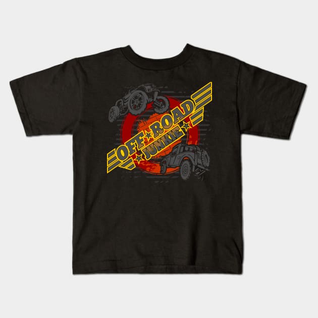 Off Road Junkie Kids T-Shirt by megasportsfan